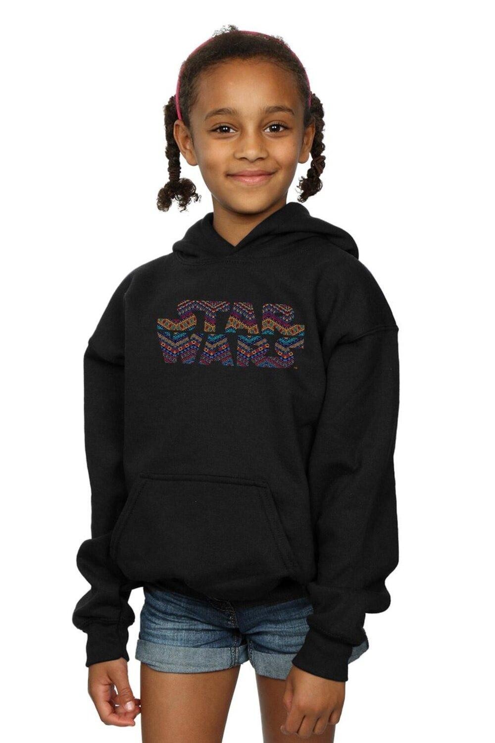 

Толстовка с цветным логотипом Aztec Star Wars, черный