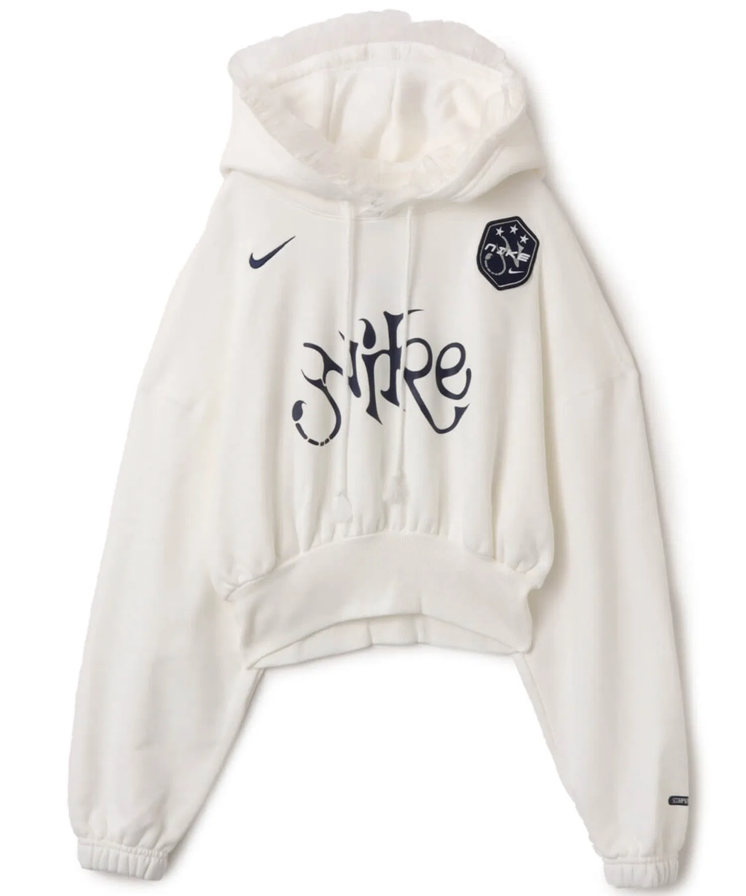 NIKE AS W NSW OS FLC CROP PO HDY GC / Женская флисовая толстовка Nike NSW OS Crop с длинными рукавами 【SP】 — фото 2