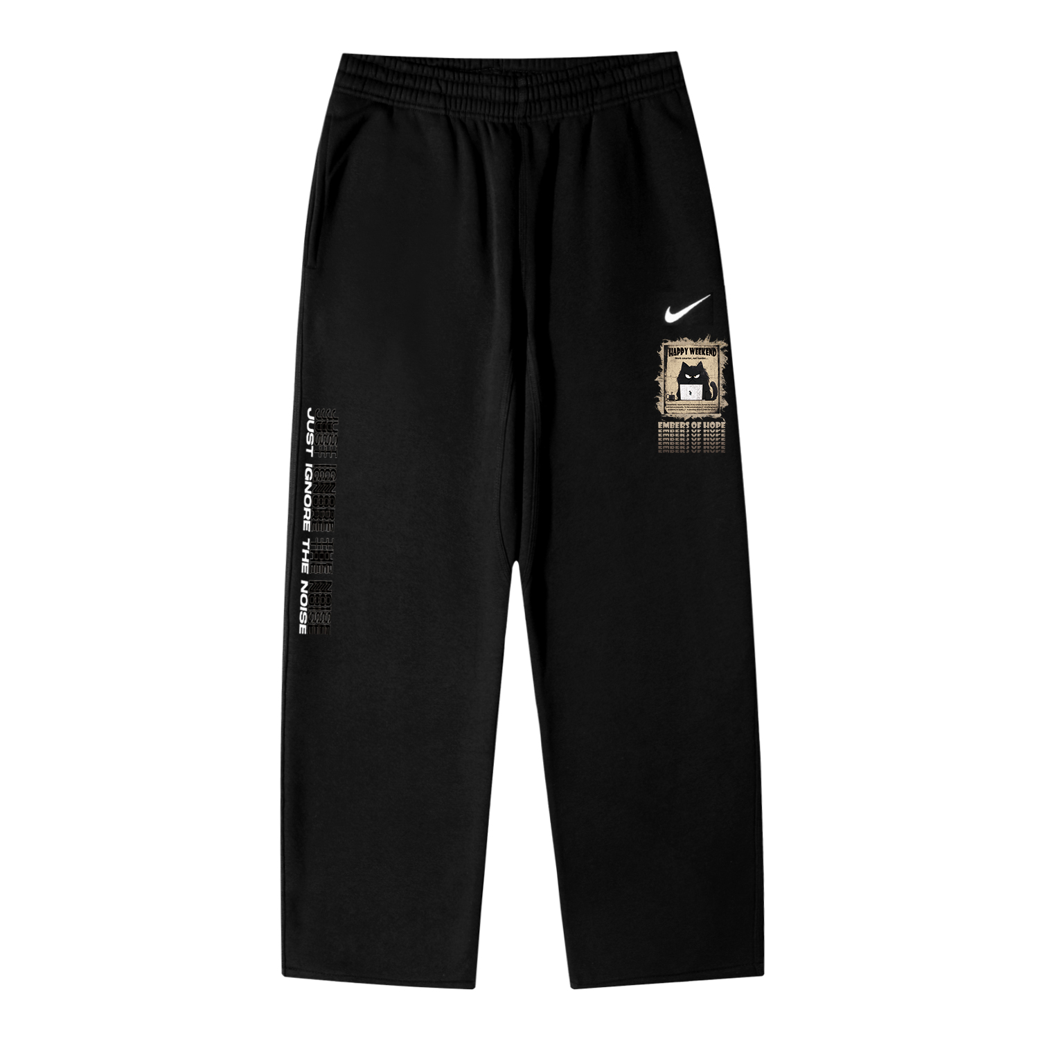 

Nike Вязаные спортивные штаны унисекс черный