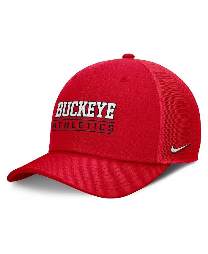 

Мужская шапка Scarlet Ohio State Buckeyes Rise Adjustable Hat Nike