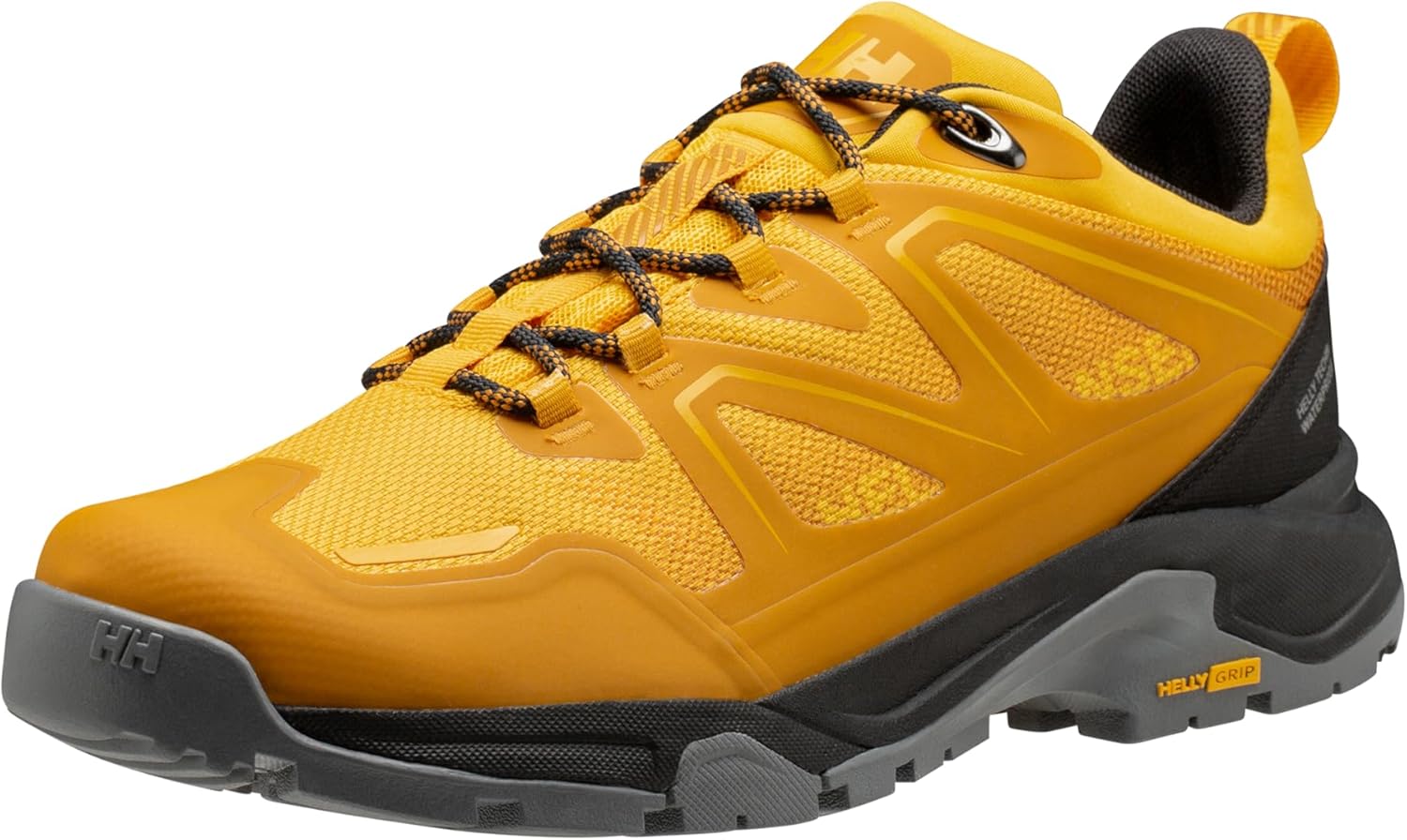 Helly-Hansen Cascade Low HT мужские водонепроницаемые ботинки для походов - прочная обувь для активного отдыха, легкие и удобные трейловые ботинки Helly Hansen, 345 Essential Yellow/Mustard — фото 2