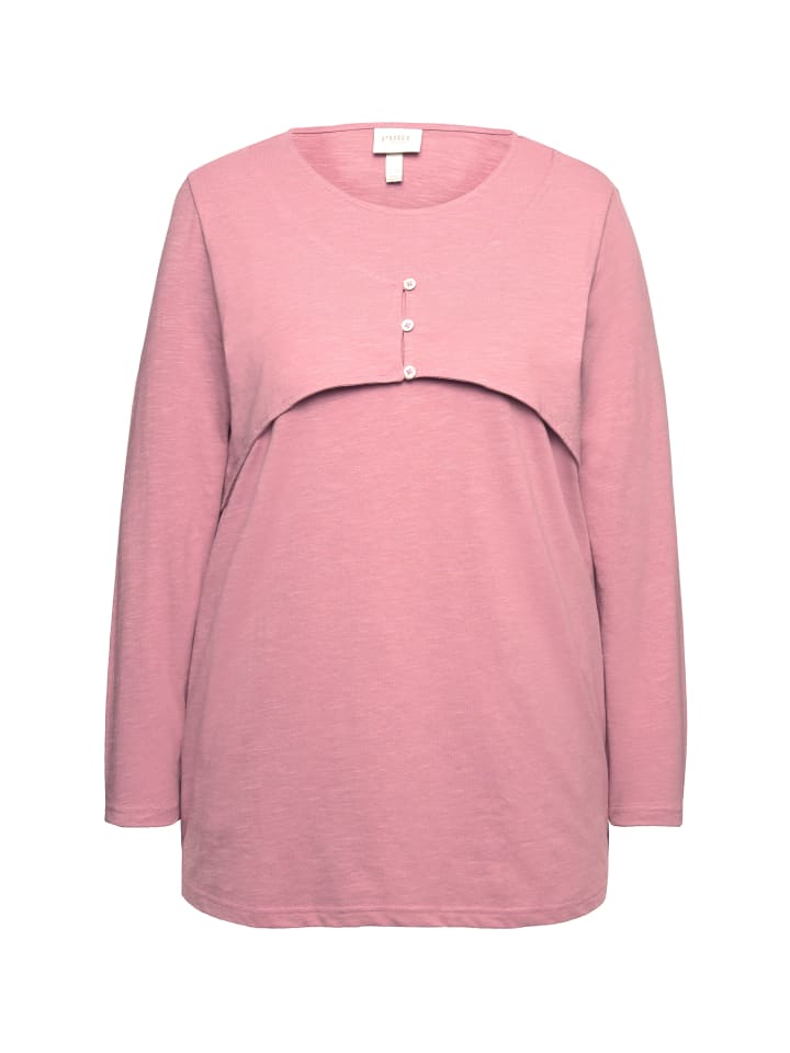 

Лонгслив Ulla Popken Longsleeve, цвет altrosa