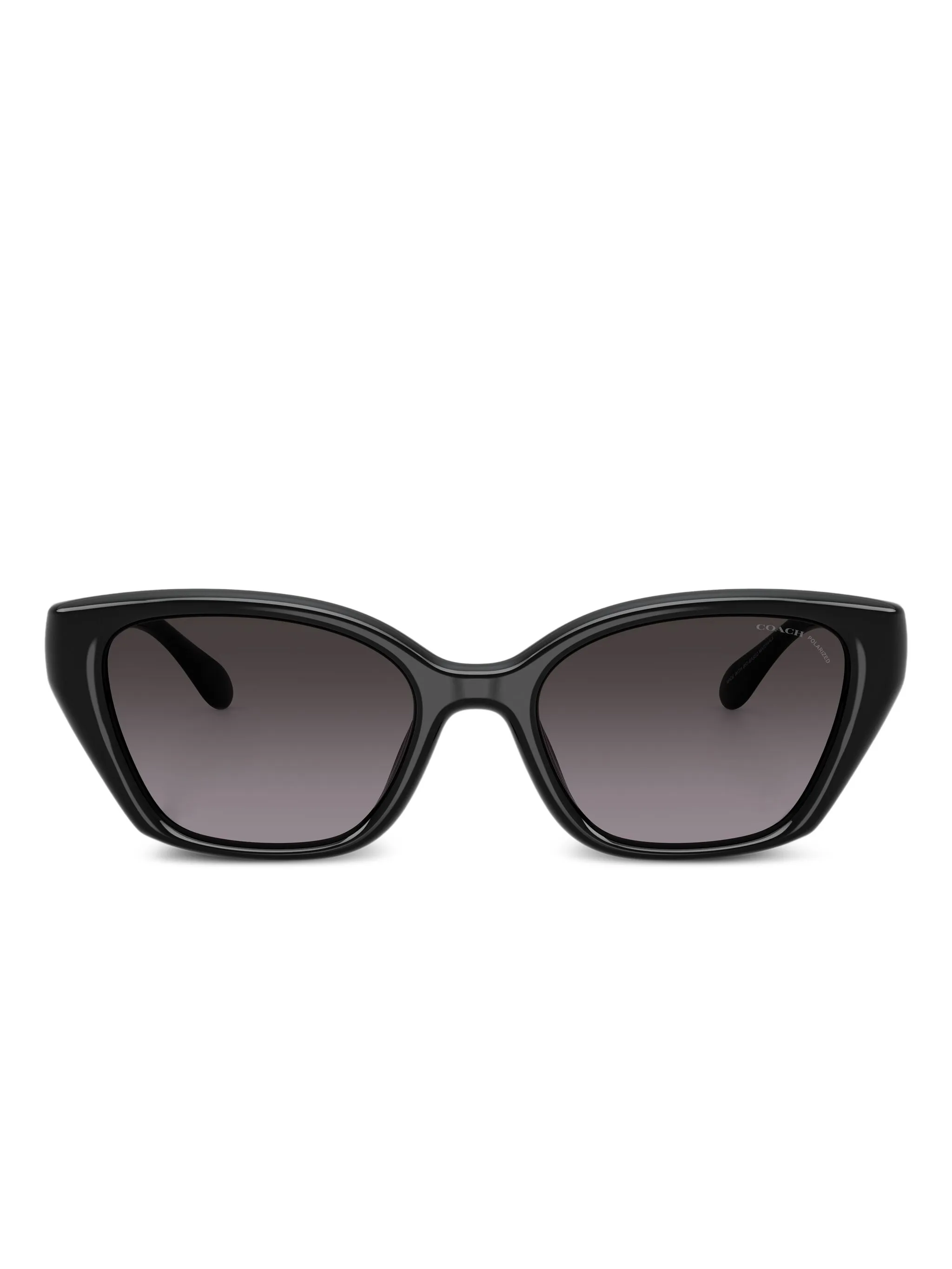 

Солнцезащитные очки в оправе кошачий глаз с логотипом Coach, черный