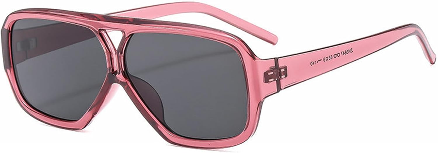 

Солнцезащитные очки Helena Retro с двойной перемычкой, квадратной формы, для женщин и мужчин, модные прямоугольные очки-пилот, винтажные очки 70-х годов, модель S68, C3