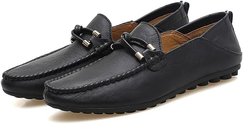 Лоферы кожаные Loafers Black PUGHGAETZF — фото 4