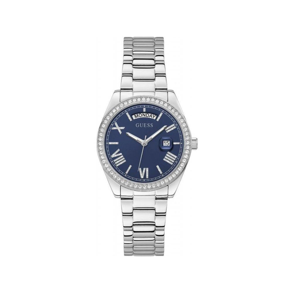 

Серые часы из нержавеющей стали из нержавеющей стали Guess