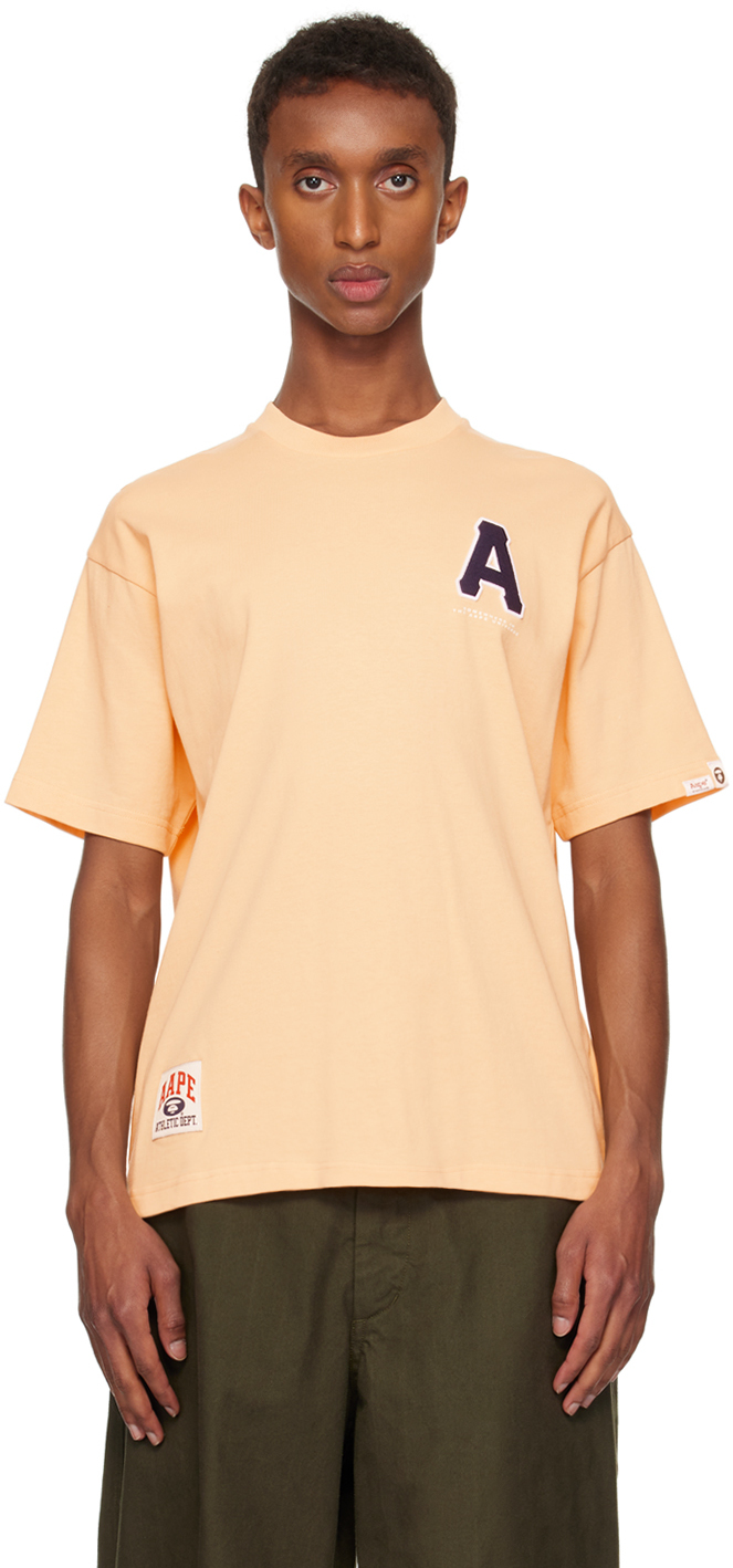 

Футболка с розовым логотипом A Injection AAPE by A Bathing Ape
