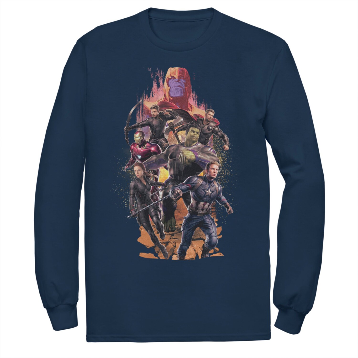 

Мужская футболка Marvel Action Pose Group Shot Licensed Character