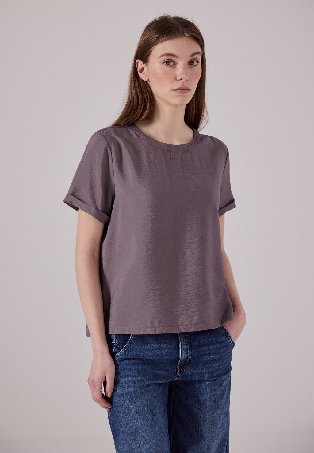 

Блуза MIT SCHLITZEN - Basic T-shirt Street One Studio, светло-розовый