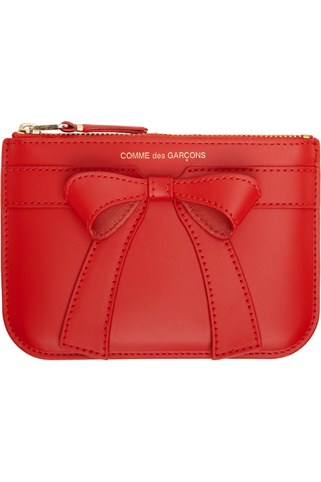 

Кошелёк с большим бантом Comme Des Garçons Wallets, красный