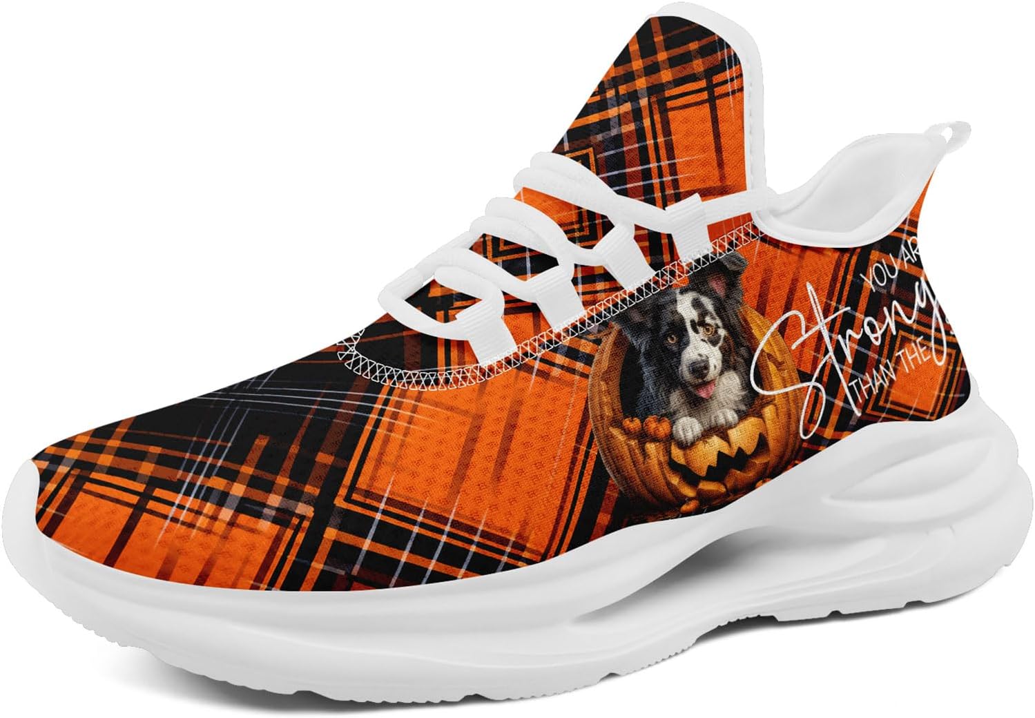 

Кроссовки AWSOLE для мужчин и женщин, фестивальные, с рисунком тыквы, легкие, стильные, спортивные, модные, для прогулок, подарок, белый/черный/оранжевый/серый