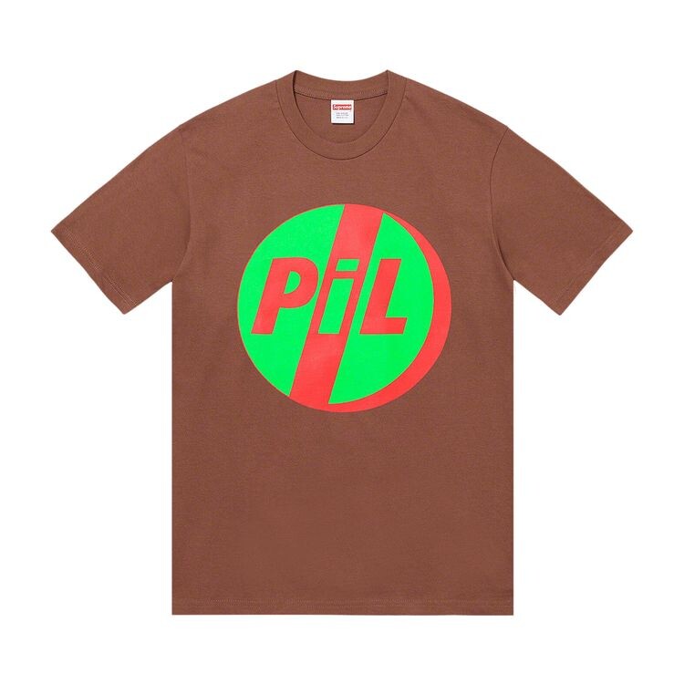 

Футболка Supreme x PiL Tee Brown, коричневый