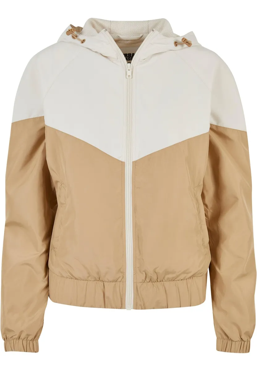 

Анорак URBAN CLASSICS " Urban Classics Women's Ladies Arrow Windbreaker" (1 шт.), с капюшоном, бежевый