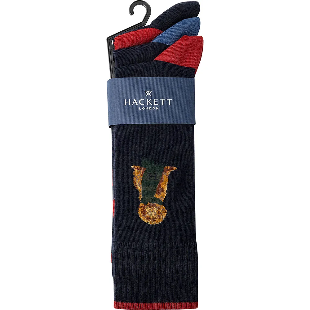 

Носки 3 шт Hackett Harry Placement, синий