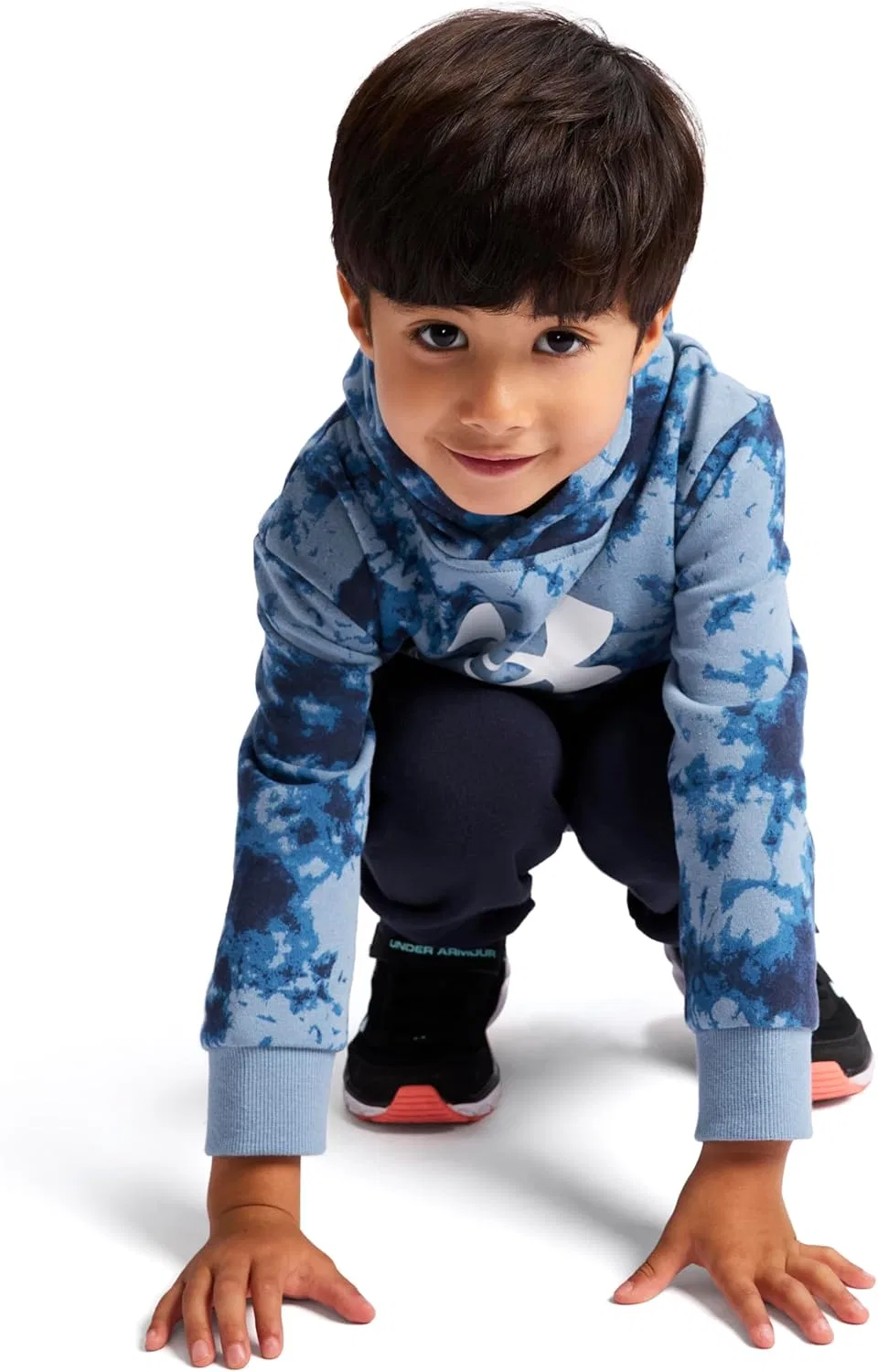 Детский костюм из худи и штанов Under Armour, Blue Smoke Aop — фото 3