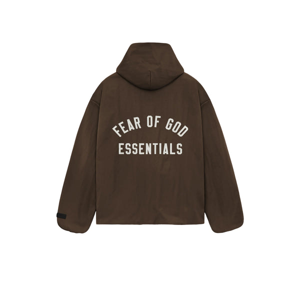Куртка ss25 nylon hooded coach jacket Fear Of God Essentials, коричневый — фото 2