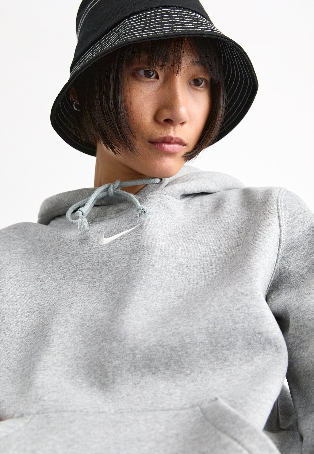 Толстовка HOODIE Nike, серый — фото 4