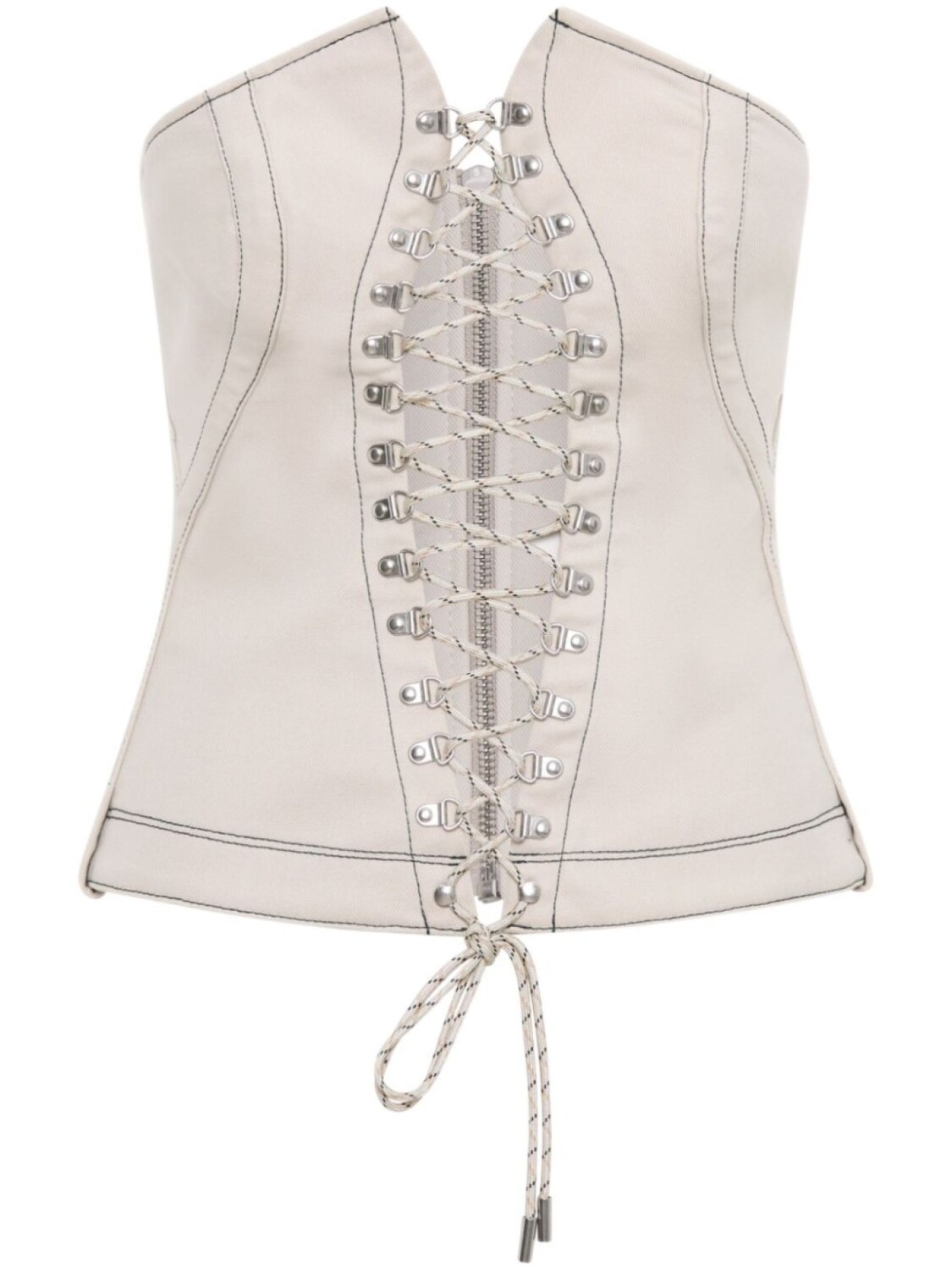 

Блузка Hiking Laced Corset Dion Lee, бежевый