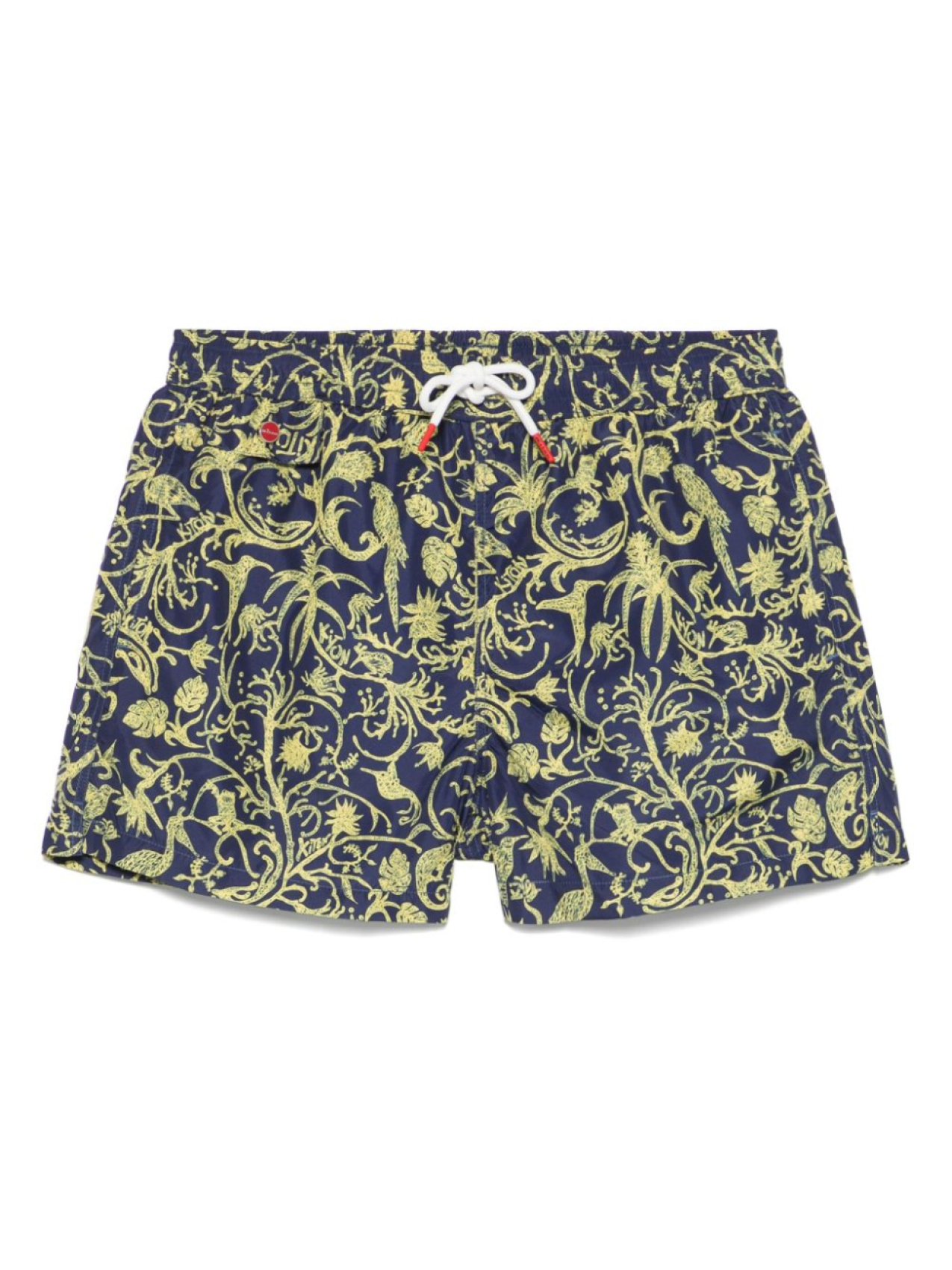 

Kiton плавки-шорты с абстрактным узором, синий