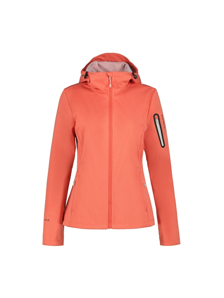 

Куртка софтшелл Icepeak Bridgewater Softshelljacke mit Kapuze, коралловый