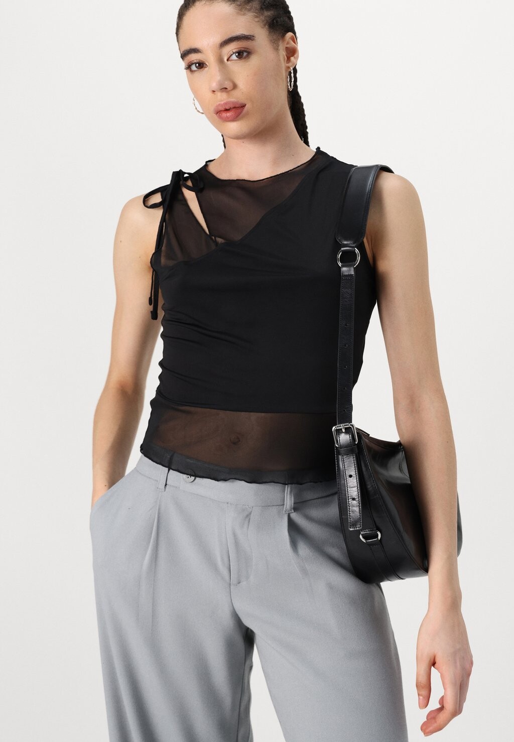 

Брюки TAILORED WIDE LEG Hollister Co., бежевый