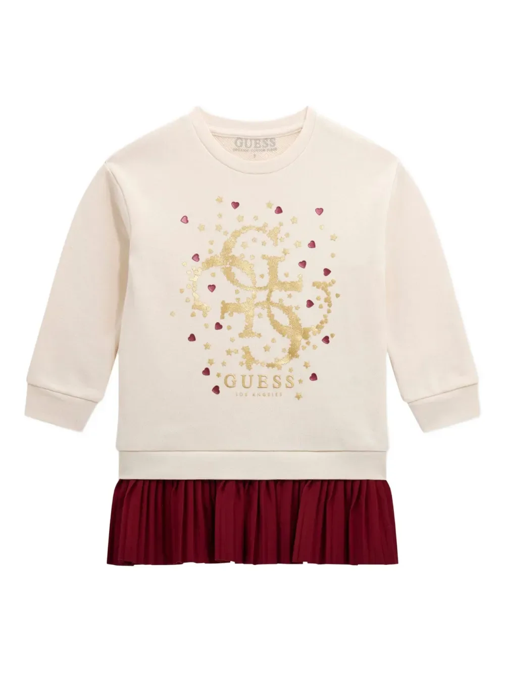 Платье в складку Guess kids, бежевый