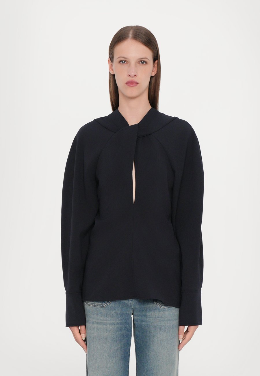 

Блуза Victoria Beckham TWIST DETAIL, Navy/Dark Blue