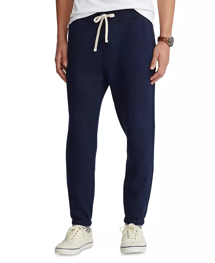 Мужские флисовые спортивные брюки Signature Fleece Sweatpant Polo Ralph Lauren, синий — фото 3
