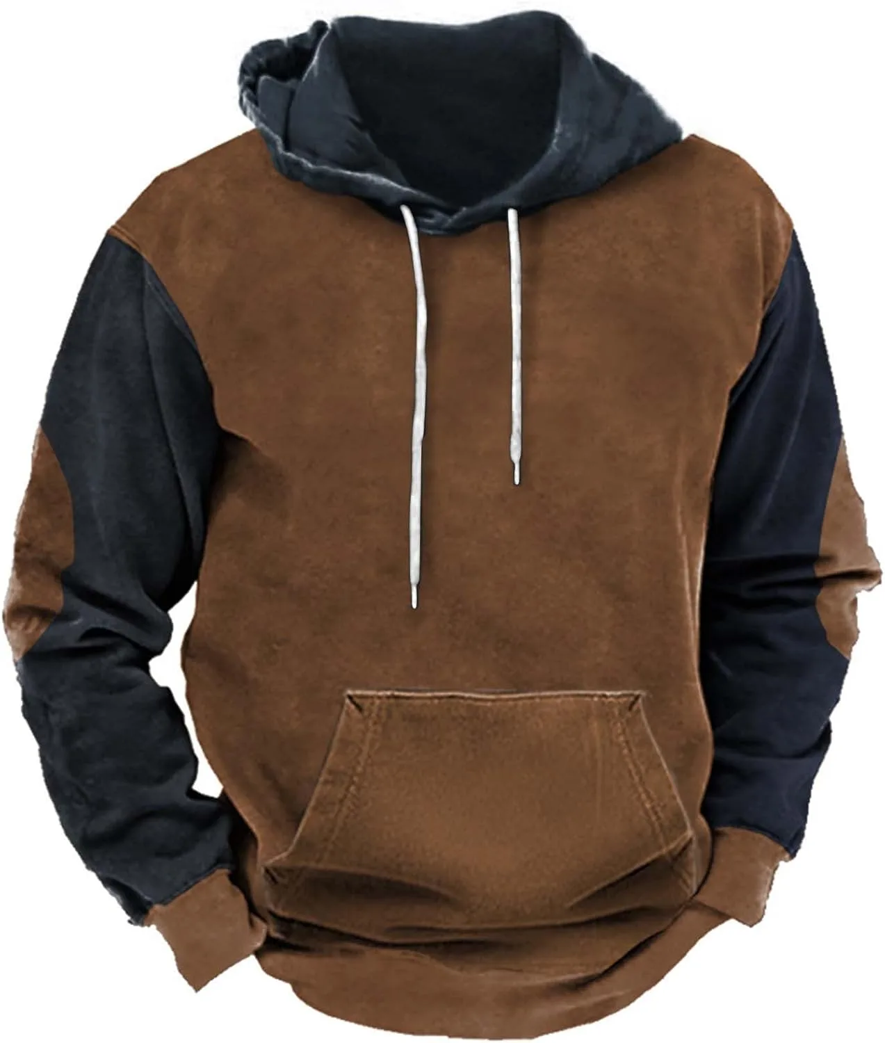 

Мужской худи с цветными блоками и карманом