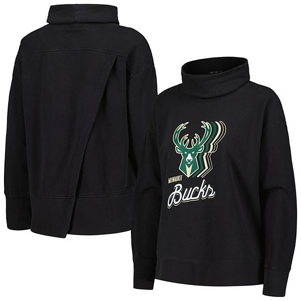 

Женский черный свитшот Milwaukee Bucks Sunset Levelwear