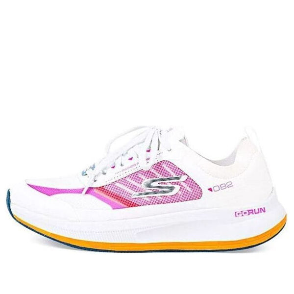 Кроссовки go run pulse fast stride 'white pink' Skechers, белый