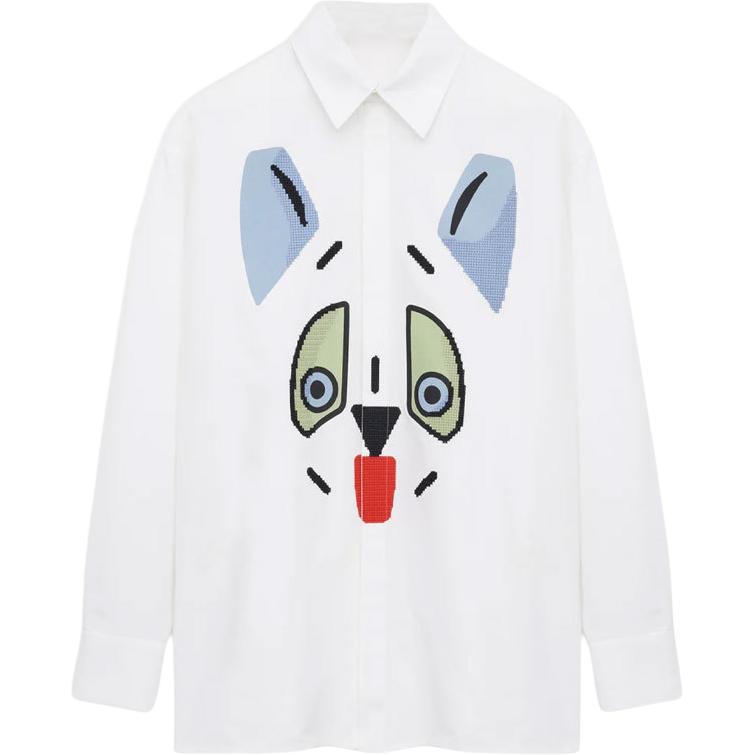 

Рубашка с украшениями от Louis Wain Loewe, белый