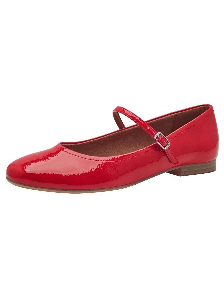 Балетки с ремешком Tamaris, Red