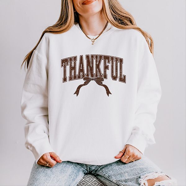 

Varsity thankful coquette - женский легкий свитшот с окраской в готовом виде Simply Sage Market, White, Белый, Varsity thankful coquette - женский легкий свитшот с окраской в готовом виде Simply Sage Market, White