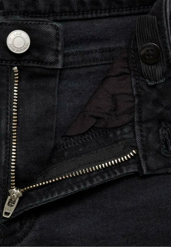 Детские джинсы облегающего кроя Mango Kids, Black Denim — фото 3