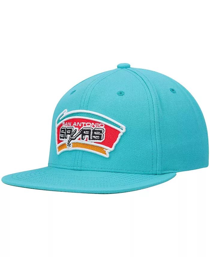 

Мужская бейсболка-кепка San Antonio Spurs Hardwood Classics Team Ground 2.0 цвета морской волны Mitchell & Ness