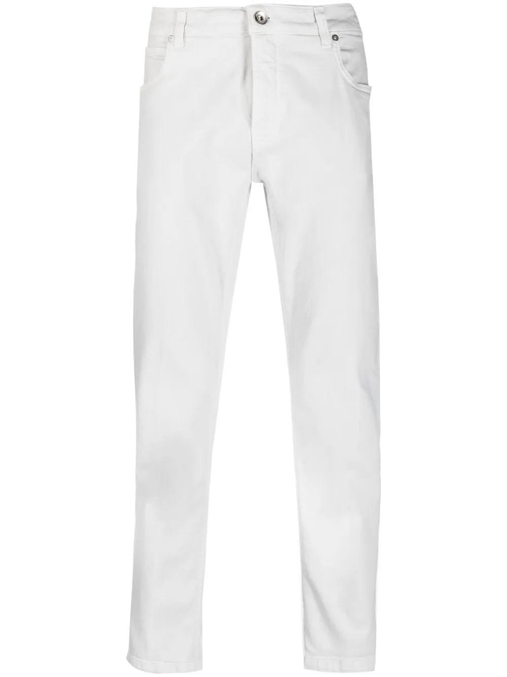 

Прямые брюки средней посадки Eleventy, серый