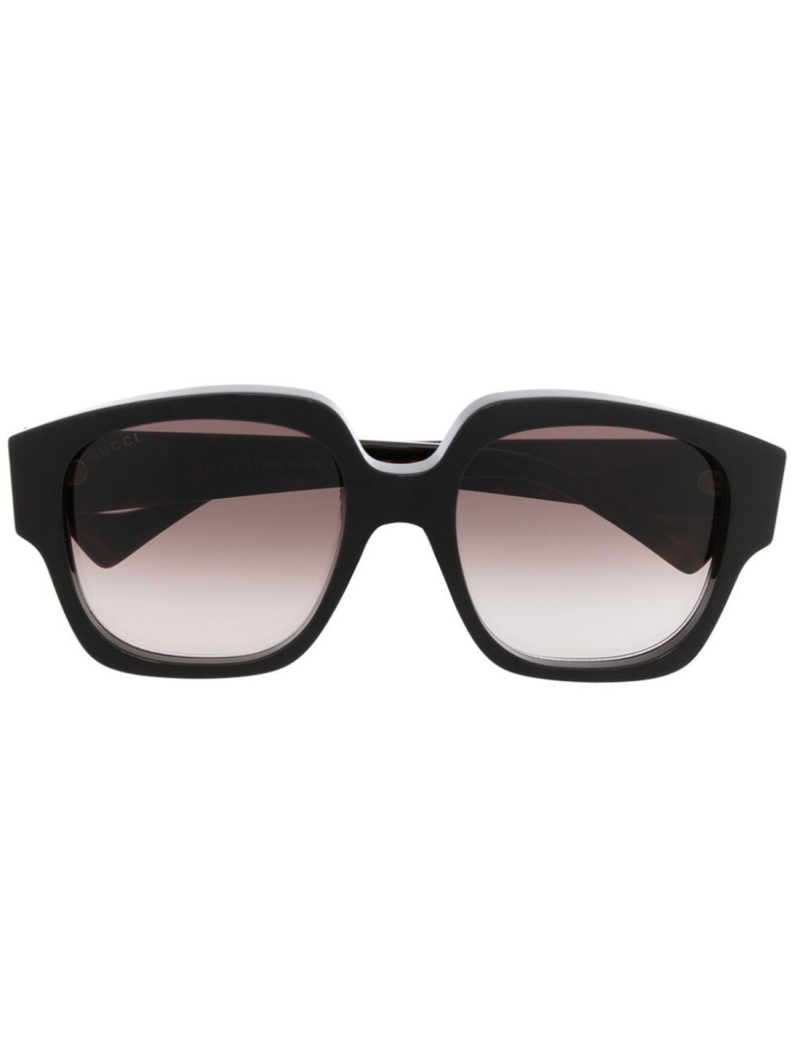 

Gucci Eyewear солнцезащитные очки в массивной оправе, черный