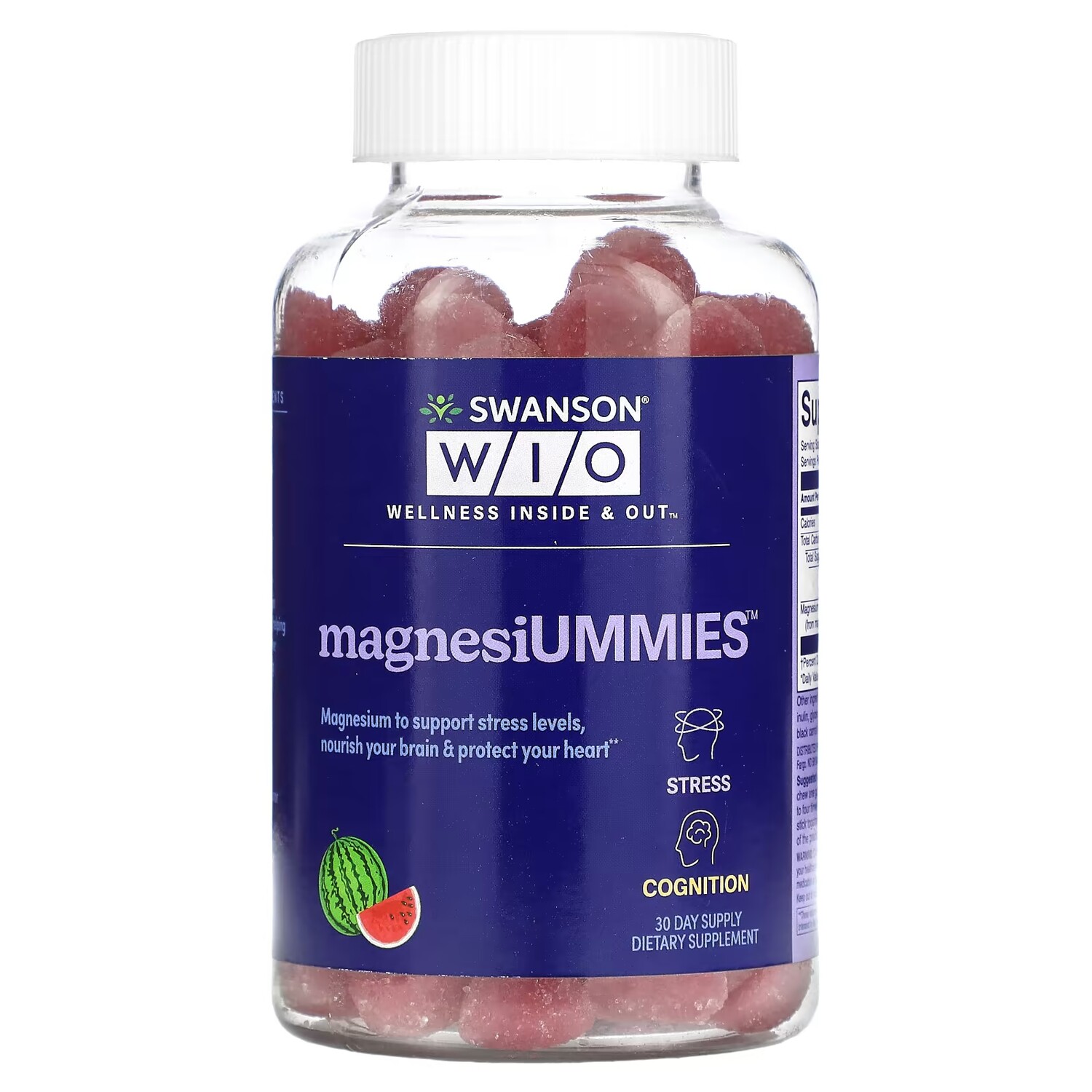 

Добавка Swanson Wio MagnesiUmmies арбуз, 120 жевательных конфет