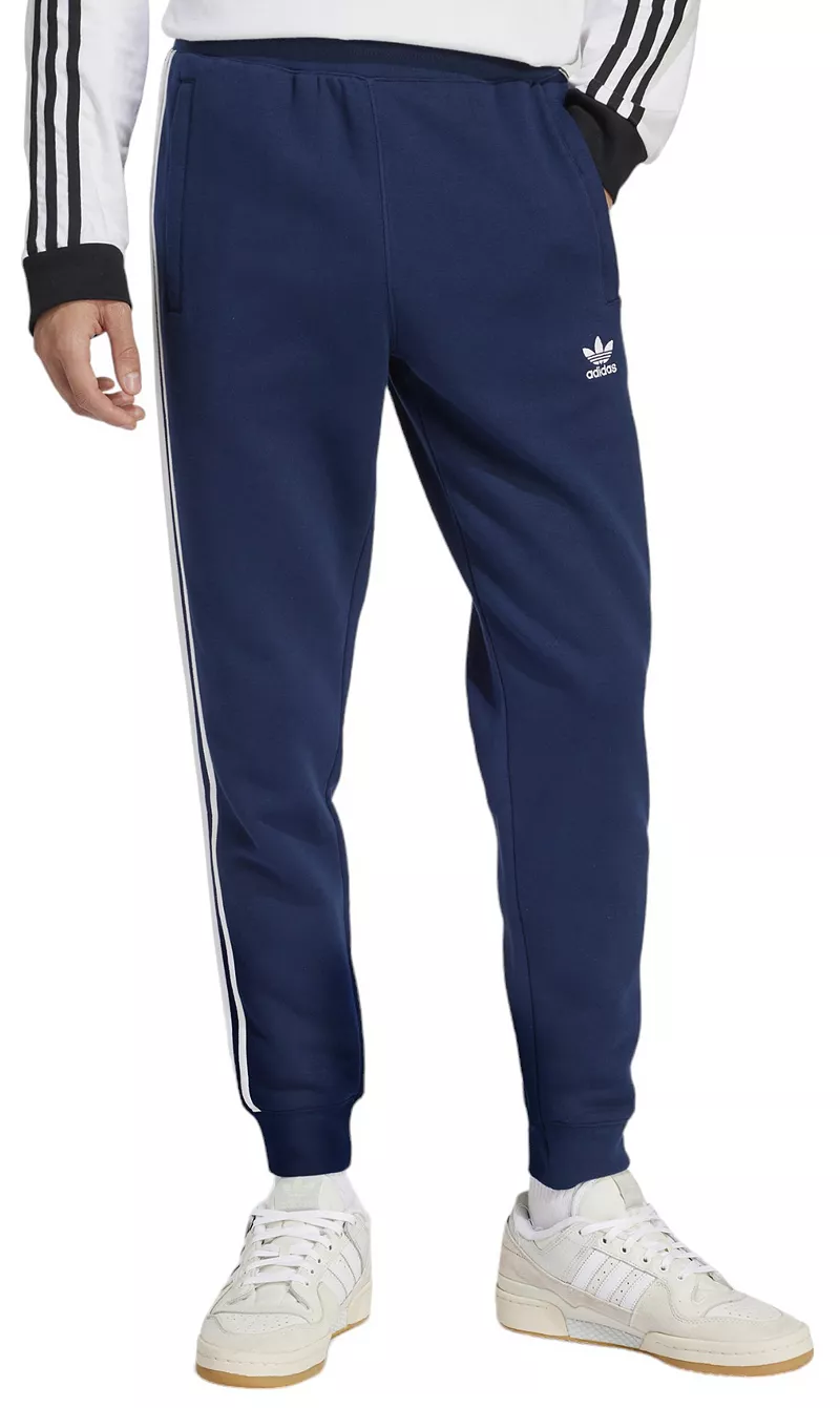 

Мужские джоггеры с 3 полосками Adidas Adicolor, цвет Night Indigo