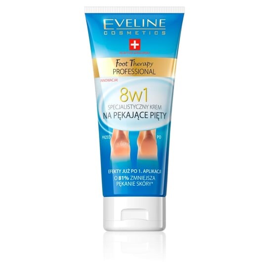 

Крем для потрескавшихся пяток 8 в 1, 100 мл Eveline Cosmetics, Foot Therapy Professional