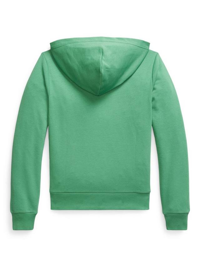 Детская худи из хлопковой смеси с принтом Ralph Lauren, Raft Green — фото 2