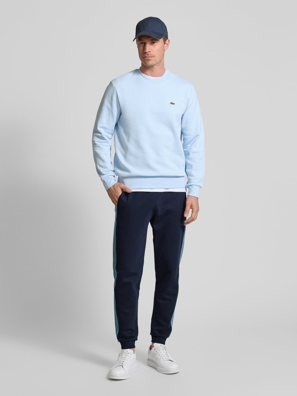 

Спортивные штаны с нашивкой-логотипом Lacoste, синий