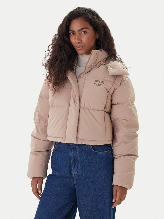 

Пуховик regular fit Alaska DW0DW21624 Tommy Jeans, бежевый