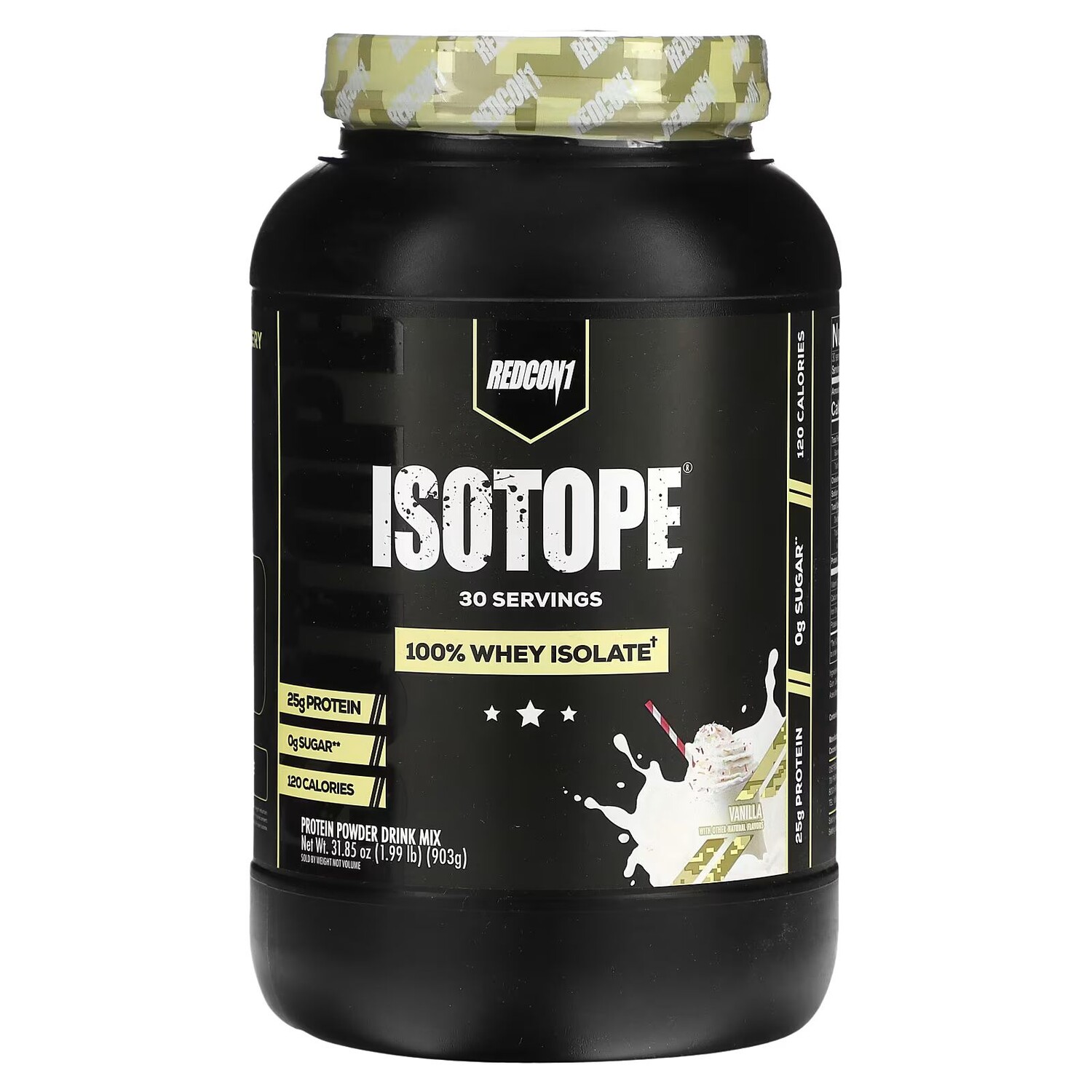 

Isotope, Протеиновая порошковая смесь для питья, ваниль, 1,99 фунта (903 г) Redcon1