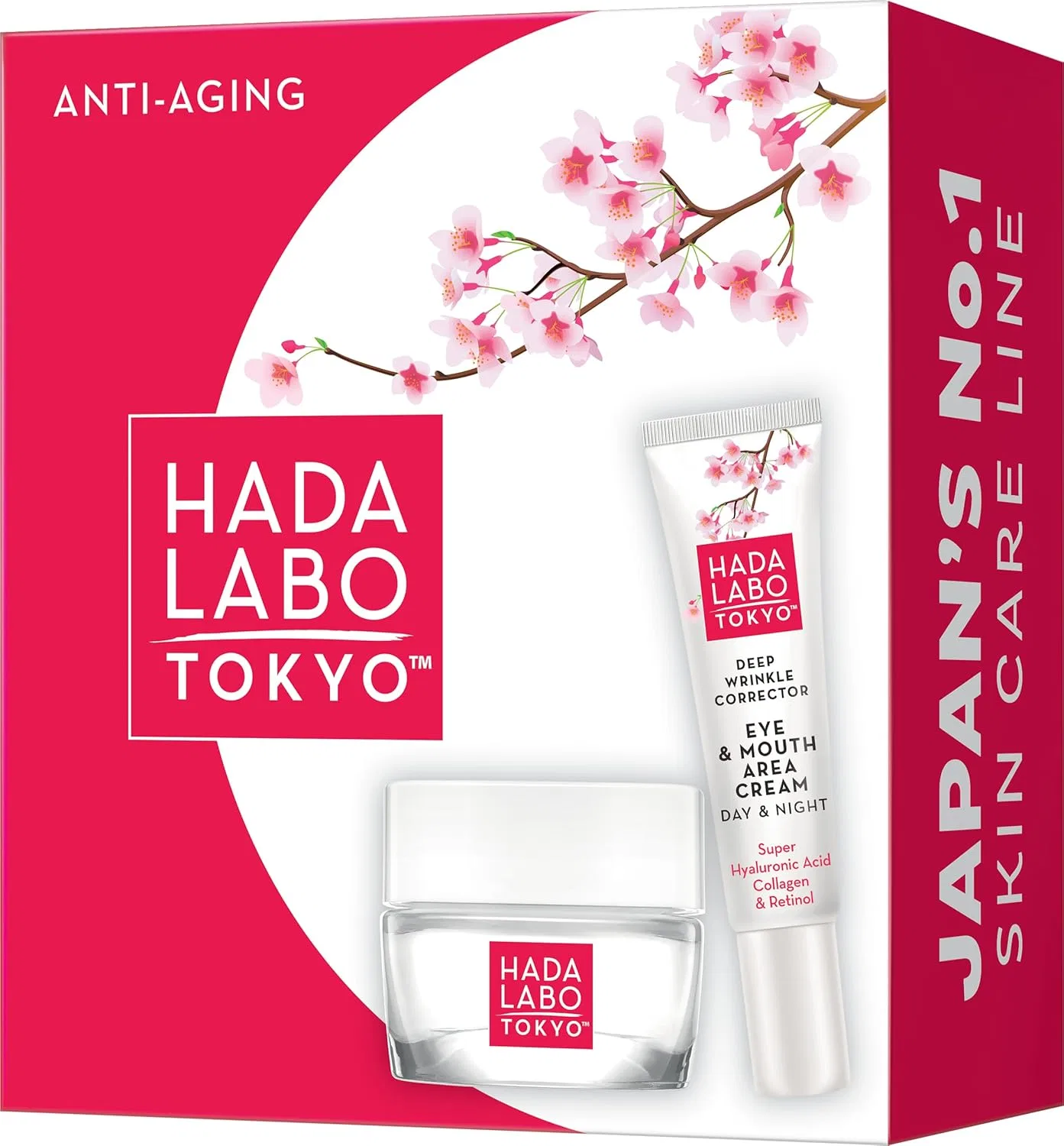 Антивозрастной набор для лица Hada Labo Tokyo: крем и крем для глаз Hada Labo Tokyo — фото 2