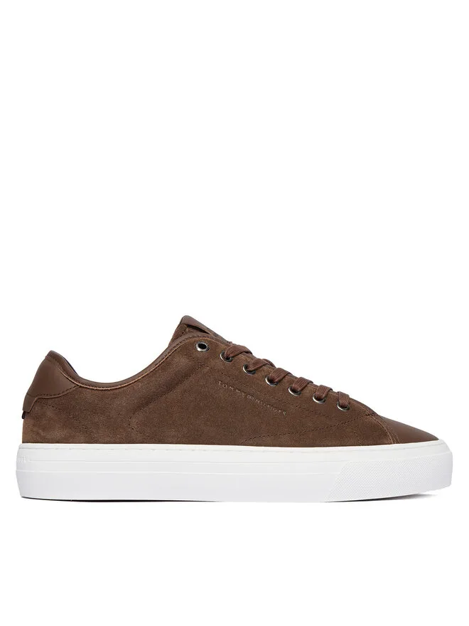 Tommy Hilfiger Кроссовки Premium Dress Leather Mix FM0FM05842 коричневые