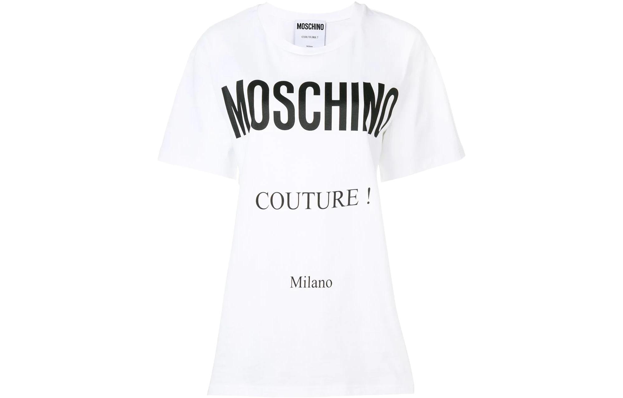 

MOSCHINO Футболка женская белая, Белый, MOSCHINO Футболка женская белая