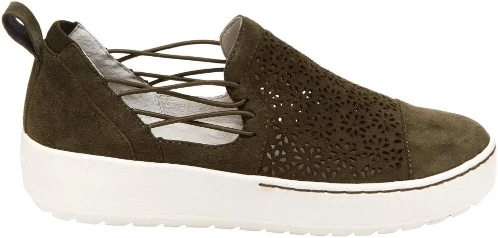 Кроссовки Jambu Originals Erin из перфорированной замши, модель 690-951, Olive Green