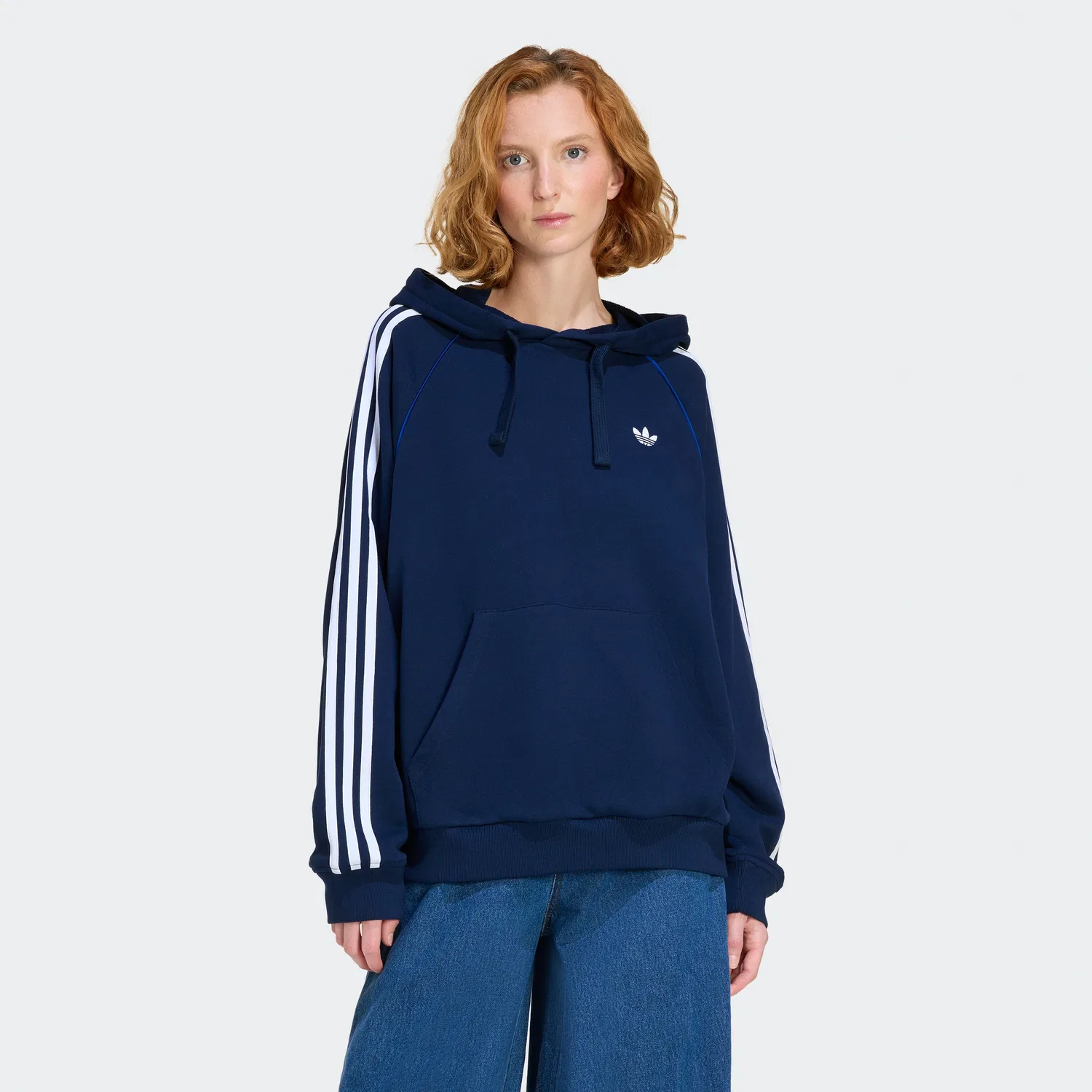 Женское худи SST тёмно-синее от Adidas